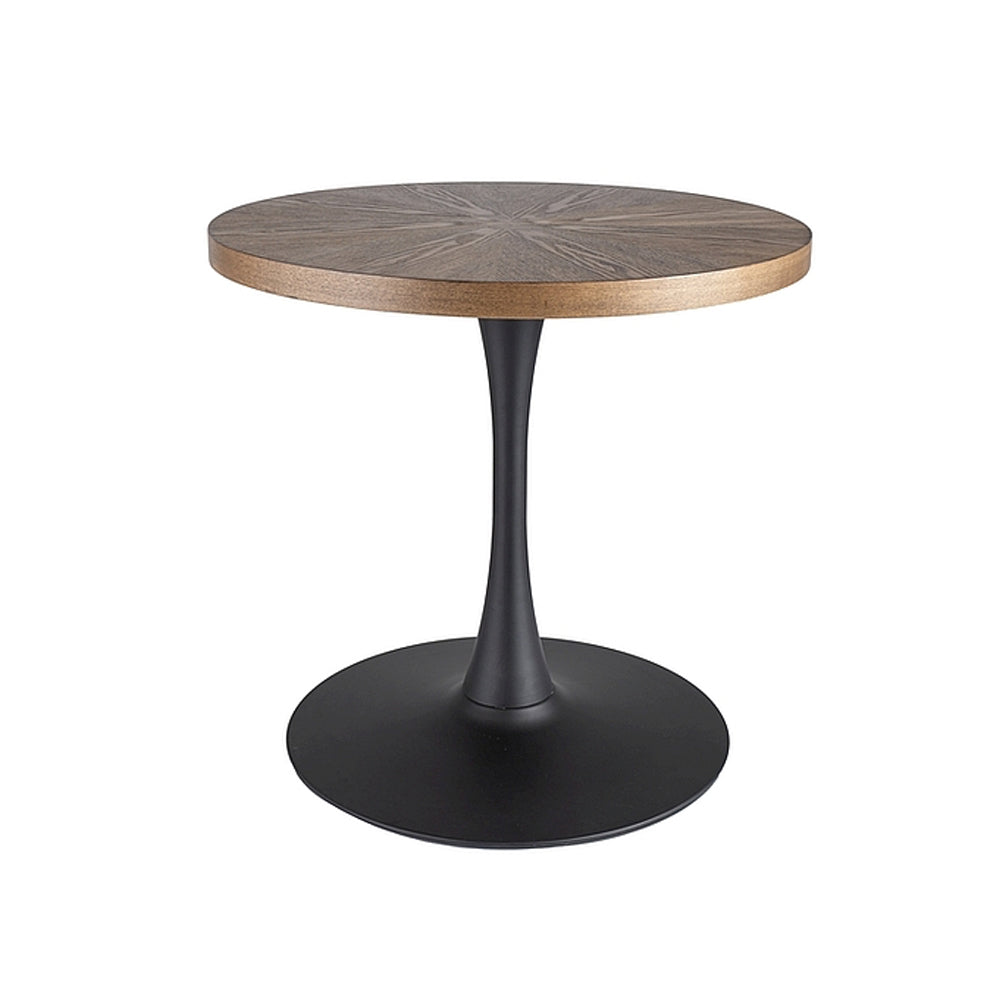 Table Amadeus - placage chêne foncé - 80 x 76 cm