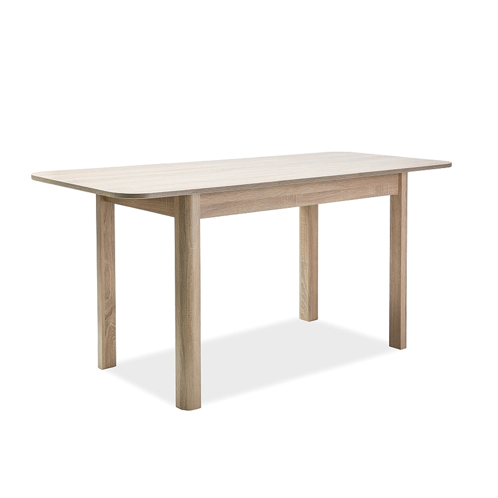 Table Aristide extensible - bois stratifié- chêne clair - 120 x 68 x 75 cm