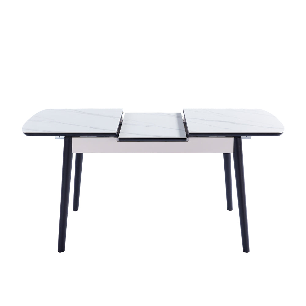 Table Artur extensible - blanc mat - 150 x 90  x 76 cm