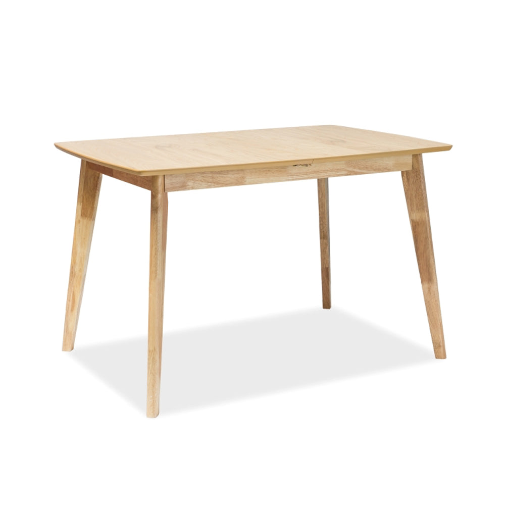 Table Jim extensible - bois clair - 120 x 80 x 76 cm