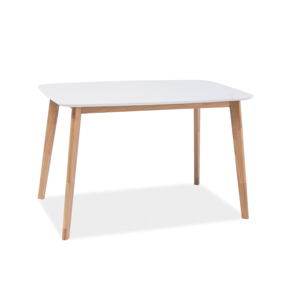 Table Scand - Bois - Mdf Blanc - 75 x 120 x 75 cm